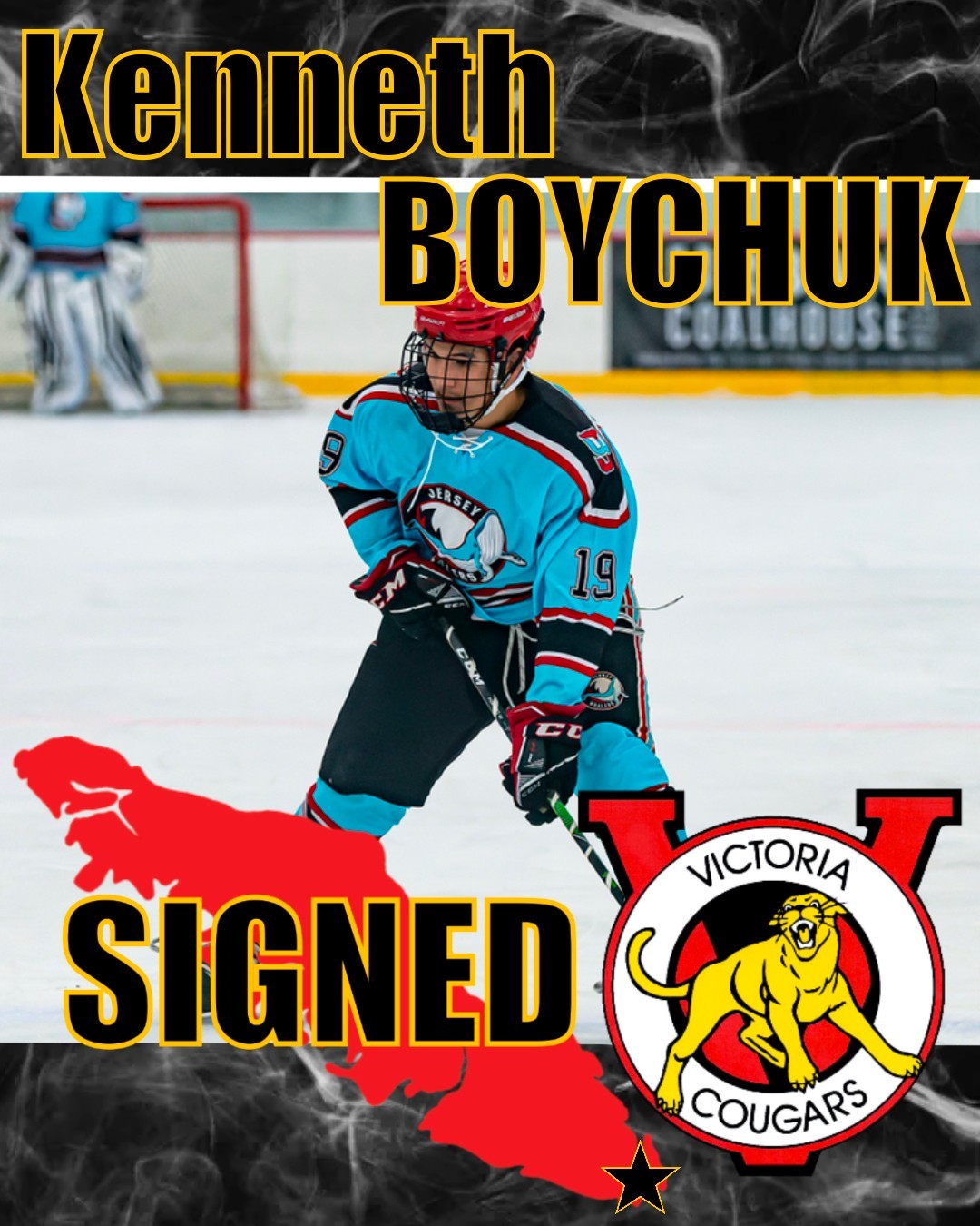 SIGNED! The Cougars have signed Edmonton product Kenneth “Kenny” Boychuk for the upcoming season. The 2004 born forward played for the Jersey Whalers out of the USPHL Elite last season.