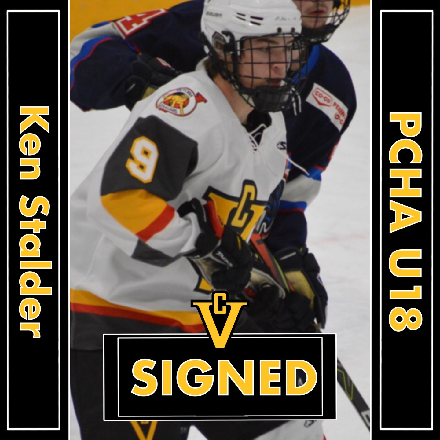 SIGNED: Ken Stalder. The 05 born forward hailing from Whitehorse will join the Cougars for the upcoming season.